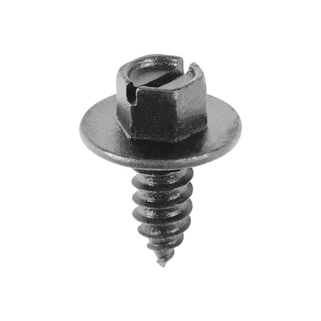 Auveco SLOTTED HEX WASHER HEAD LIC. PLT SCREW #14 X 5/8, 50PK 20446